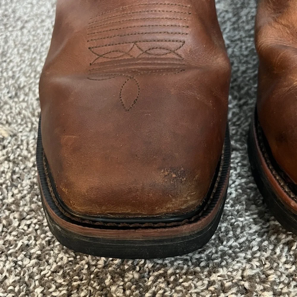 Wolverine Rancher Pull on Brown Leather Boots - Picture 3 of 16